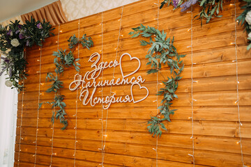 Large photos of wedding hall decoration elements 3878.
