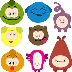 cute cartoon character vector image.