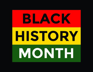 black history month symbol or flag, vector illustration 
