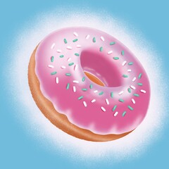Donut in glaze