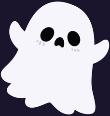 halloween ghost cartoon sign image