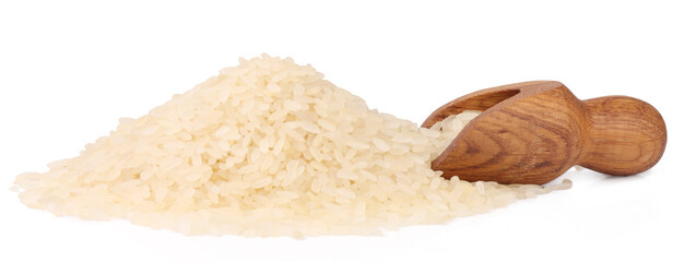 Fototapeta premium Rice isolated on white background.