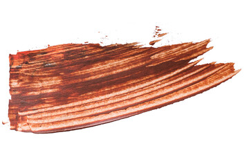 abstract acrylic watercolor paint brush stroke texture isolated on white background for logo and...