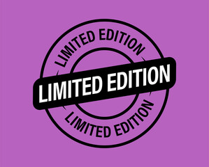 limited edition vector icon, black in color. Special edition abstract