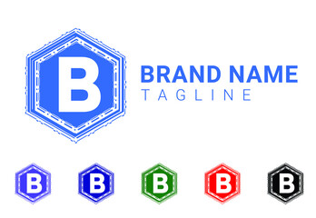 B letter new logo and icon design