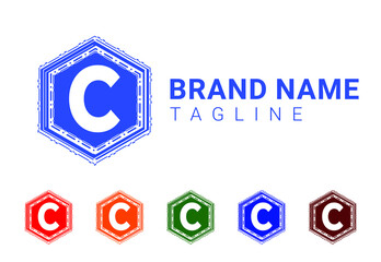 C letter new logo and icon design