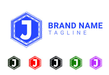 J letter new logo and icon design