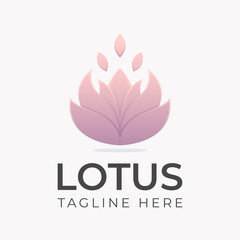 Elegance beauty lotus logo design