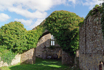 Fototapeta na wymiar Ruins of an abandoned church