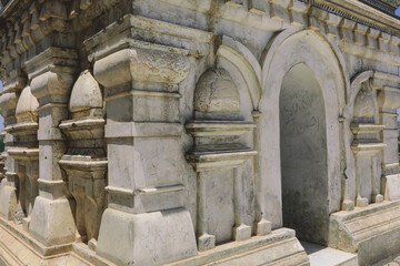 Panoramic View to the Ruins of the Shri Katas Raj Temples, also known as Qila Katas, complex of several Hindu temples in Punjab province, Pakistan