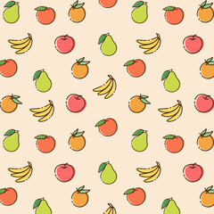 pattern fruits apple banana eth.