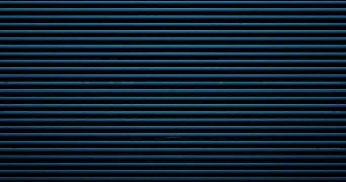 3d render with blue horizontal shutters