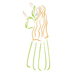 Old Testament prophet praying or preaching, raising his hands to Heaven