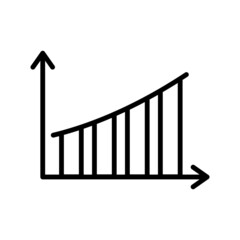 Chart Icon Design Vector Template Illustration