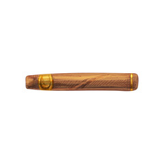 Cigar. Vector vintage hatching color illustration isolated on white