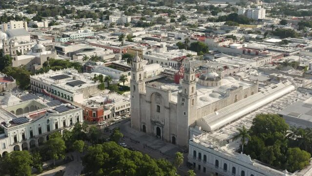 Cathedral of Merida. Aerial view
