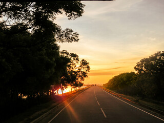 A beautiful sunset in Sri Lanka