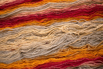 Colored yarn, thick threads for knitting warm clothes
