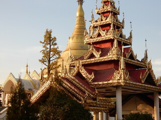 Thai Temples at White Horse Temple Luoyang in China. The birthplace of Buddhism in China. 
