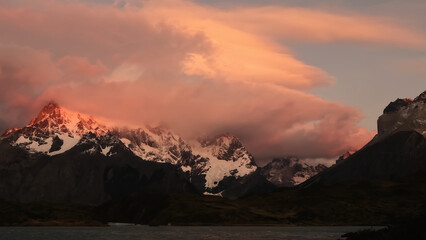 Sunrise at Torres del Paine National Park, Chile
