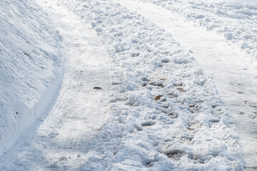 雪の日の路面