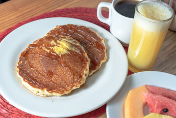 breakfast with coffee