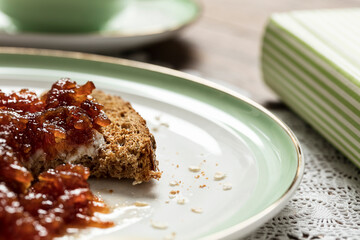 Butter,jam,bread bread 