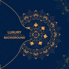 Luxury mandala background with golden arabesque pattern Arabic Islamic east style. Ramadan Style Decorative mandala. Mandala for vector in illustration