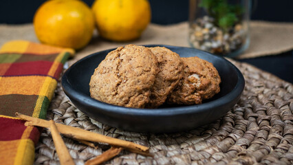 Oatmeal Cookies on a plate