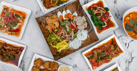 Mixed Pork, Chicken, Seafood, Soups and Rice Dishes