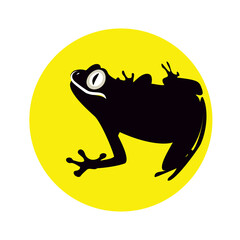 frog logo on a white background