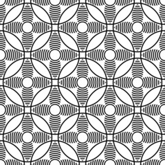 Abstract seamless decorative geometric pattern.