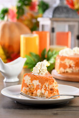 Pumpkin and cottage cheese casserole