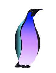 penguin isolated on white