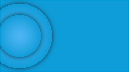 Blue concentric circles abstract background graphic template design. Circle design of free spaces for product presentation or show up background
