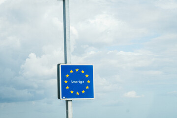 Straßenschild Sverige