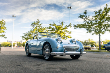 Vintage British Sports Car - Blue