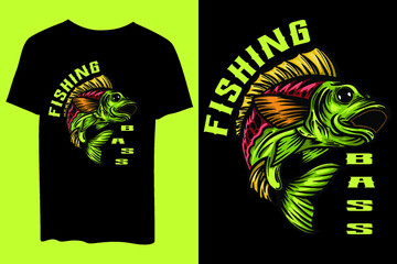 Fishing t shirt design graphic poster vector image