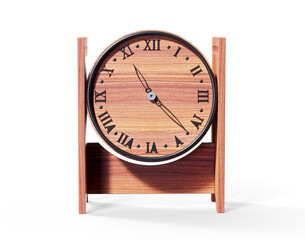 Realistic 3D clock with Roman numerals set