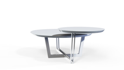 Trade show event elements 3d rendering isolated