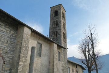 Fototapeta na wymiar Il complesso religioso di Santa Marta a Carate Urio in provincia di Como, Italia.