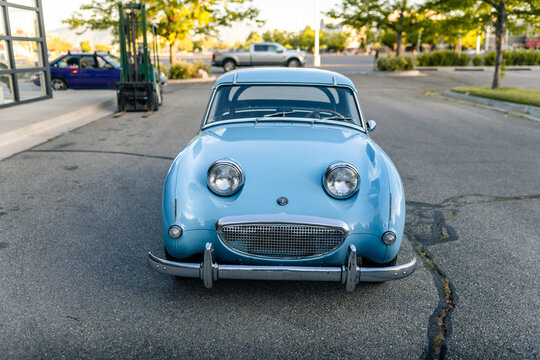 Vintage British Sports Car - Blue