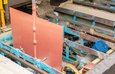 galvanic baths for electrolytic copper plating
