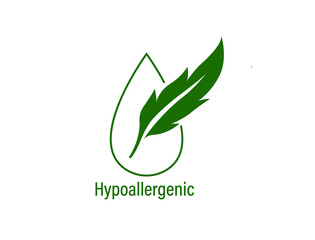 hypoallergenic icon vector illustration