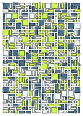 Offset Quads generative art background art illustration