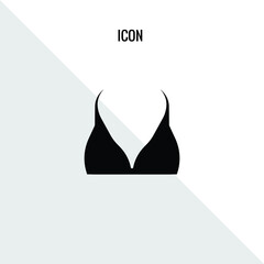 Bra vector icon illustration sign