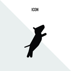 Dog vector icon illustration sign