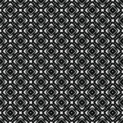 Black and white seamless pattern texture. Greyscale ornamental graphic design. Mosaic ornaments. Pattern template. Vector illustration. EPS10.