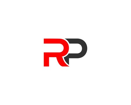 Initial Unique Letter RP Logo Icon Design Concept Vector.
