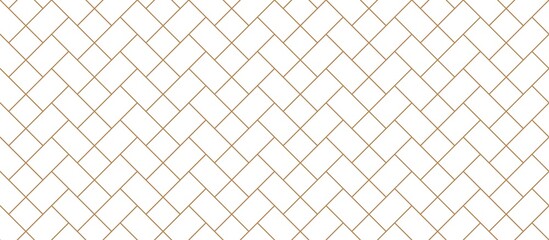 Herringbone floor Vector illustration black white seamless pattern with wooden zigzag panels and planks Brick wall texture Modern interior background Outline monochrome wallpaper Parquet flat design
